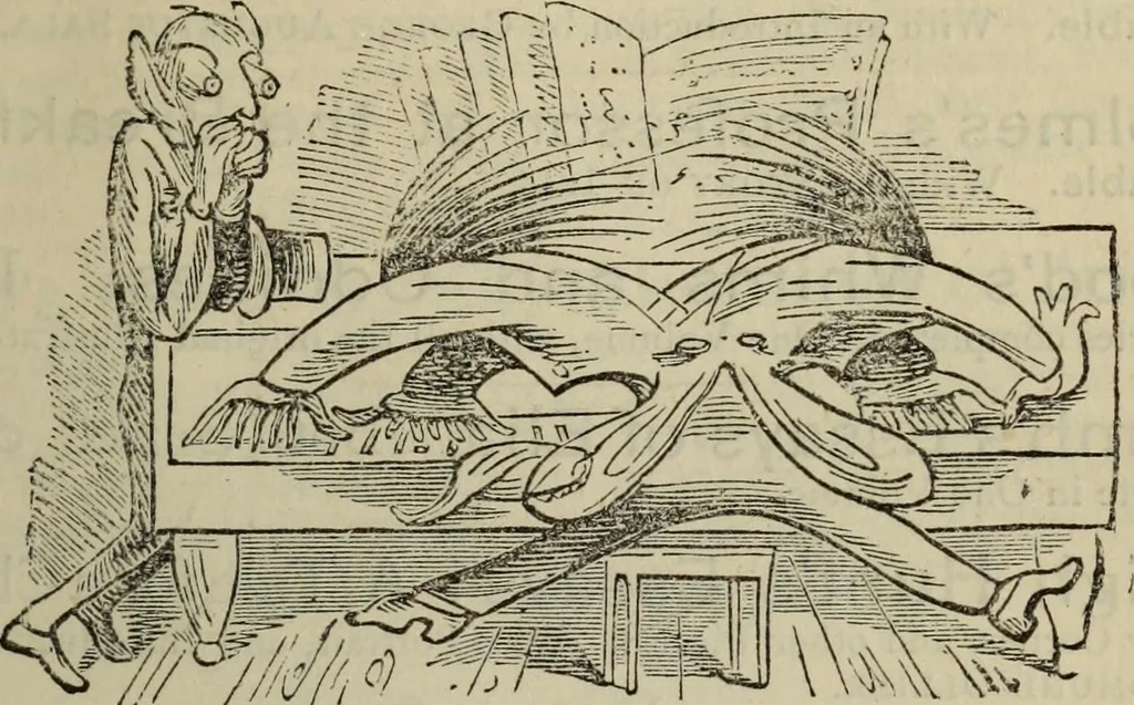 An illustration from A history of advertising, from the earliest times : illustrated by anecdotes, curious specimens, and biographical notes, 1874, leaf 676