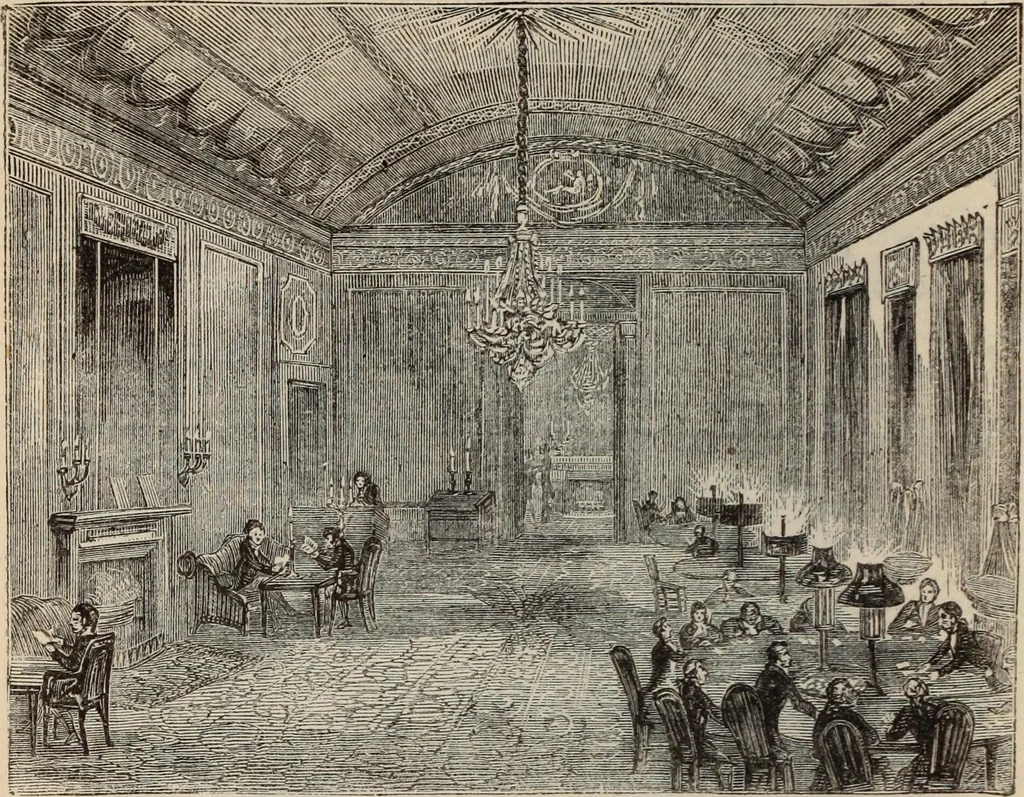 An illustration from A history of advertising, from the earliest times : illustrated by anecdotes, curious specimens, and biographical notes, 1874, leaf 699