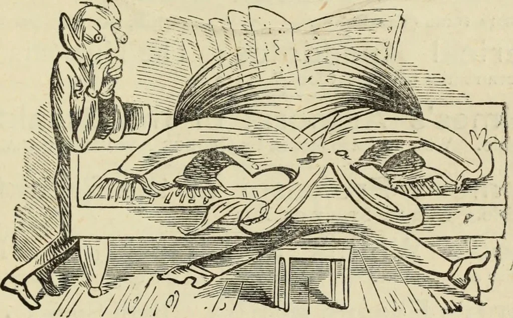 An illustration from A history of advertising from the earliest times : illustrated by anecdotes, curious specimens and biographical notes, 1874, leaf 684
