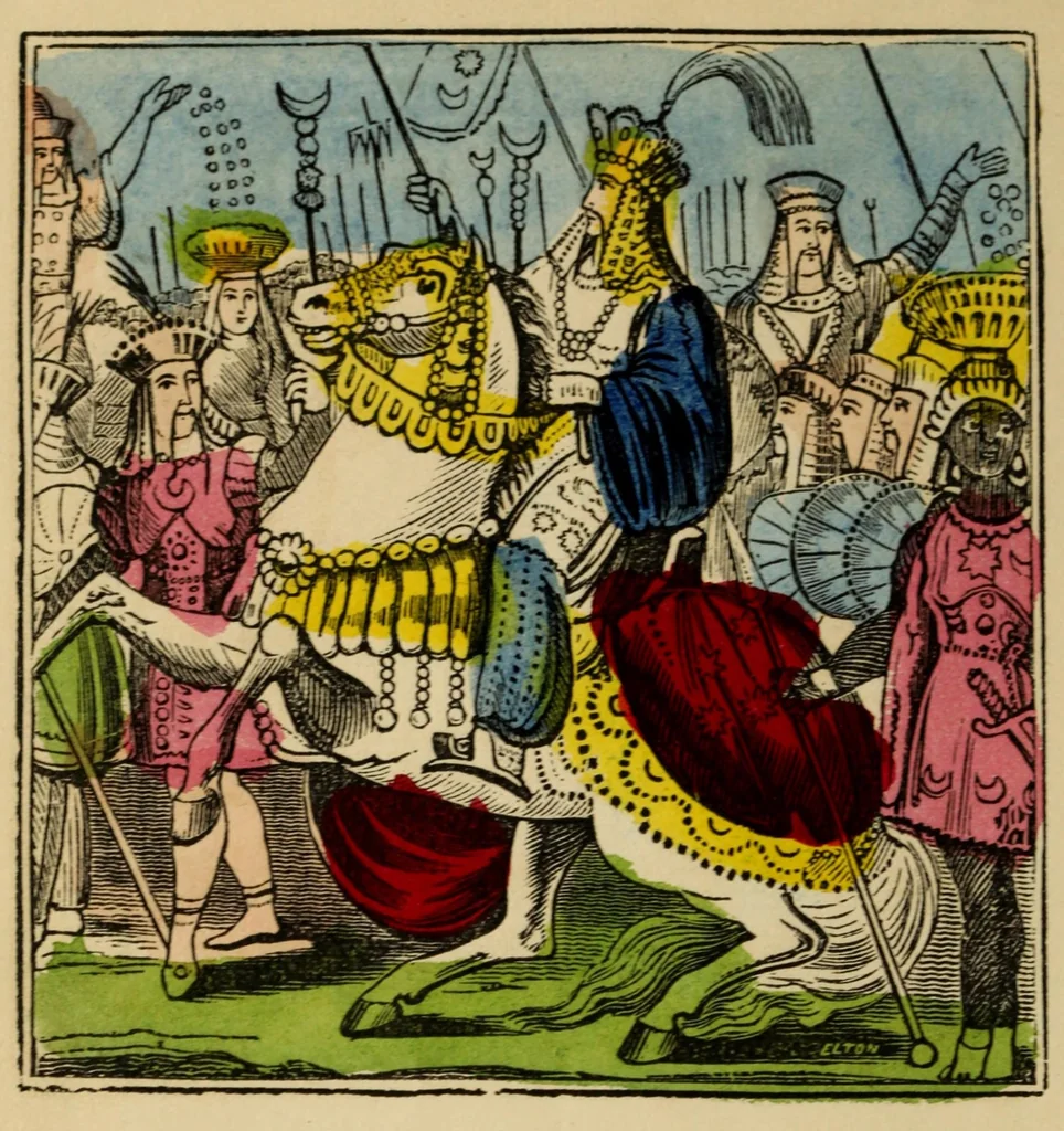 An illustration from The history of Aladdin, or, the wonderful lamp, 1840, leaf 10