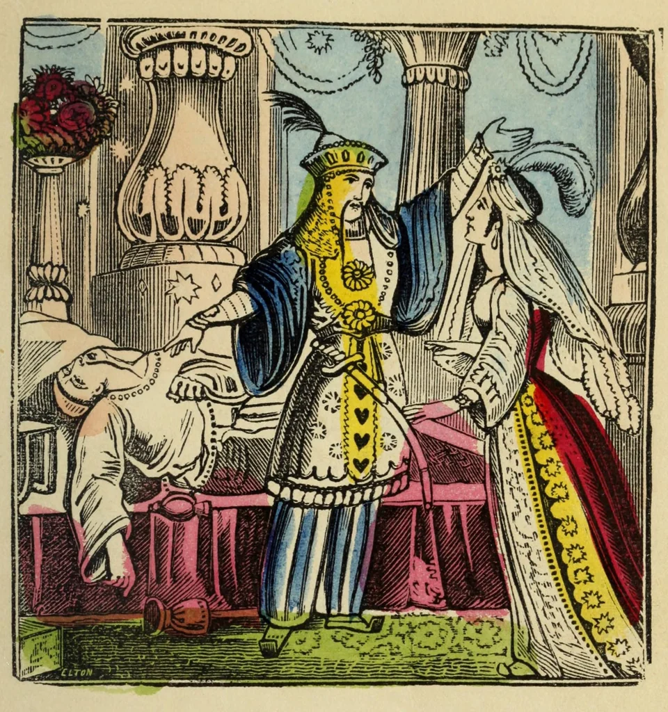 An illustration from The history of Aladdin, or, the wonderful lamp, 1840, leaf 15
