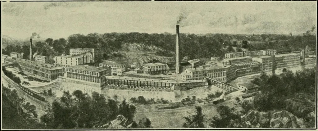 An illustration from History of American textiles : with kindred and auxiliary industries (illustrated), 1922, leaf 184