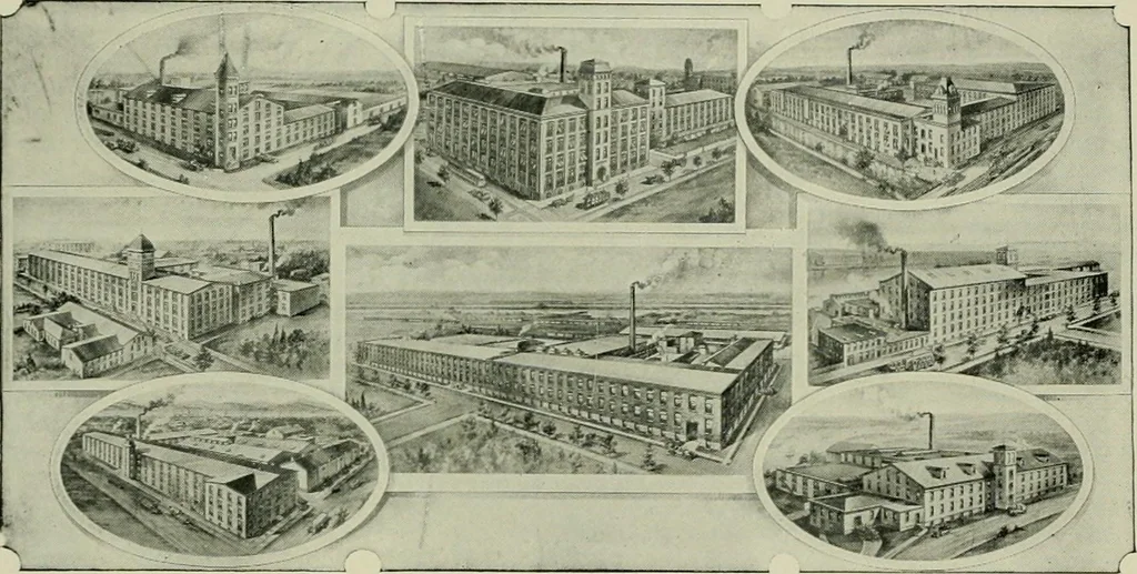 An illustration from History of American textiles : with kindred and auxiliary industries (illustrated), 1922, leaf 198