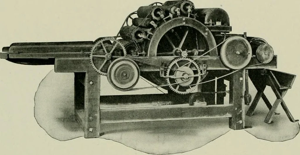 An illustration from History of American textiles : with kindred and auxiliary industries (illustrated), 1922, leaf 210