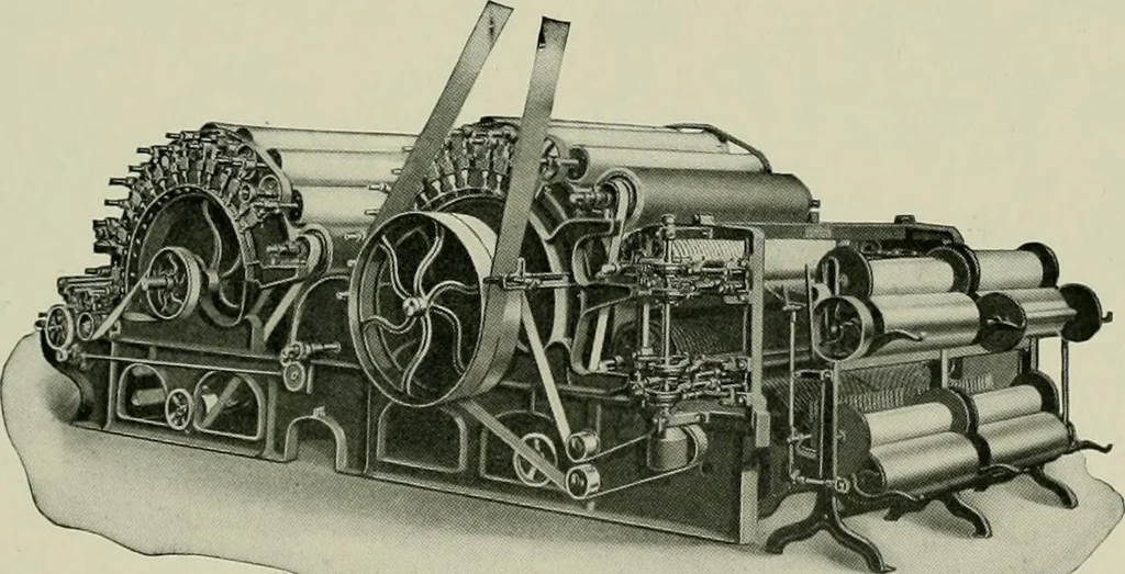 An illustration from History of American textiles : with kindred and auxiliary industries (illustrated), 1922, leaf 210
