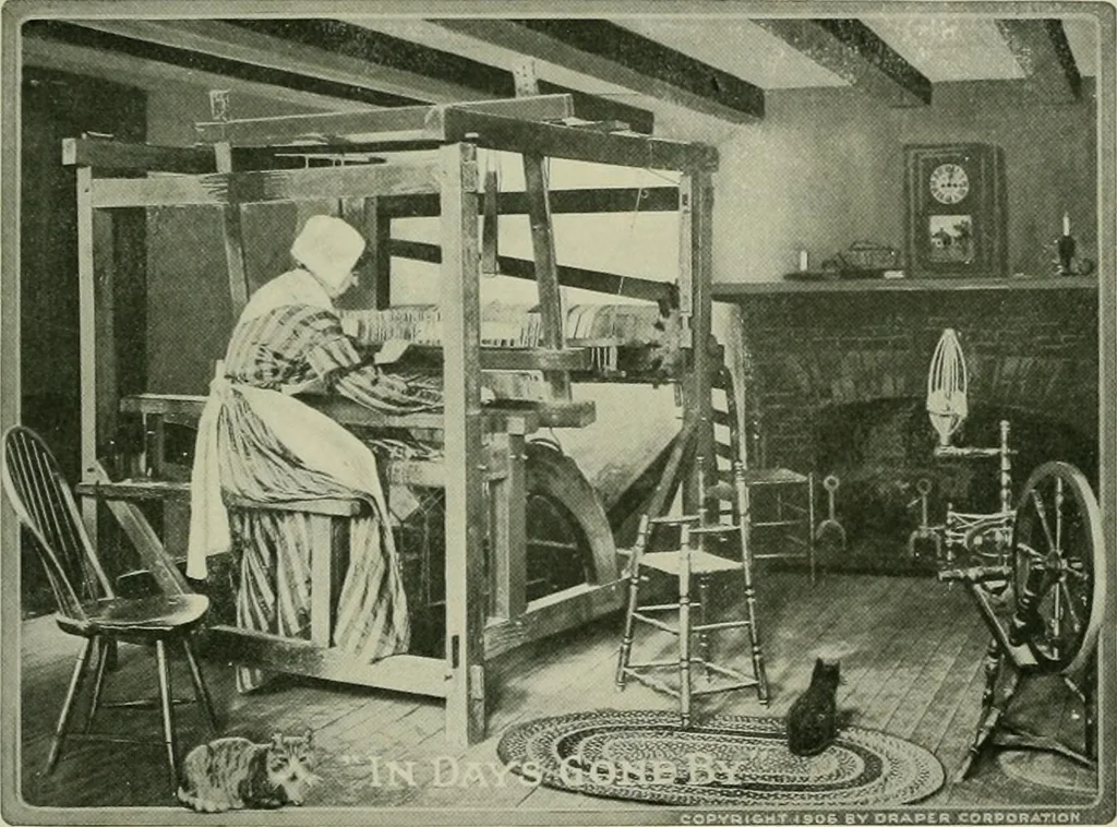 An illustration from History of American textiles : with kindred and auxiliary industries (illustrated), 1922, leaf 24