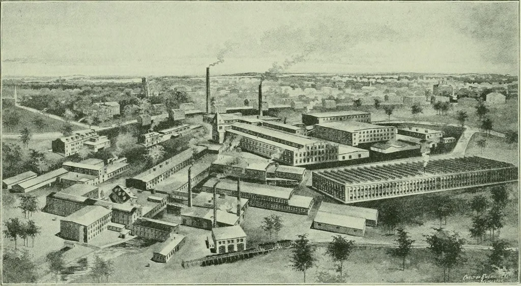 An illustration from History of American textiles : with kindred and auxiliary industries (illustrated), 1922, leaf 355