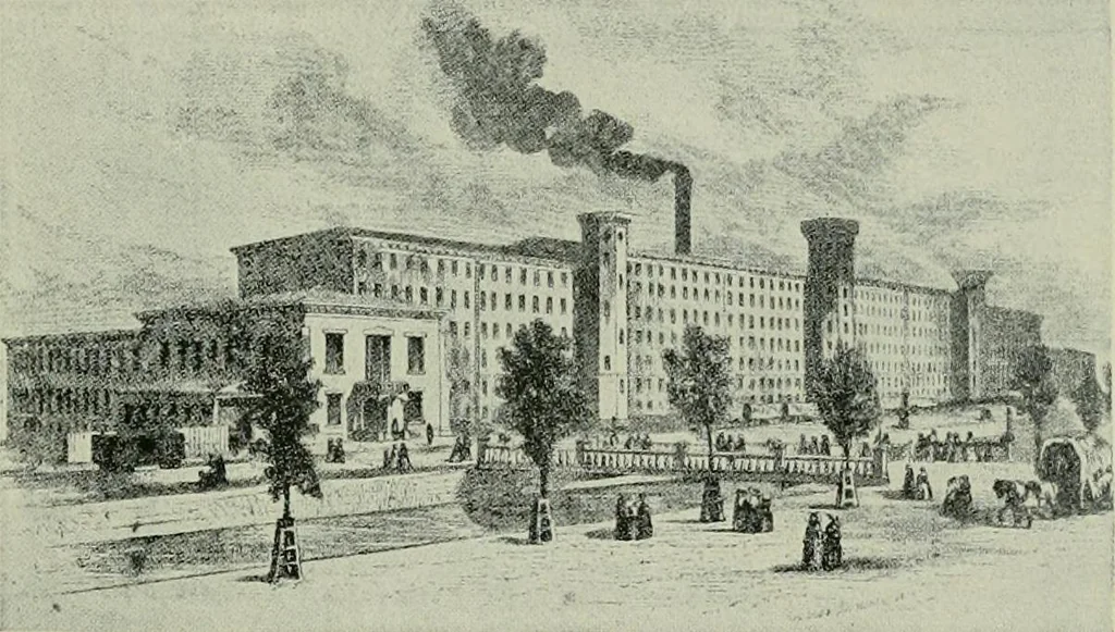 An illustration from History of American textiles : with kindred and auxiliary industries (illustrated), 1922, leaf 46