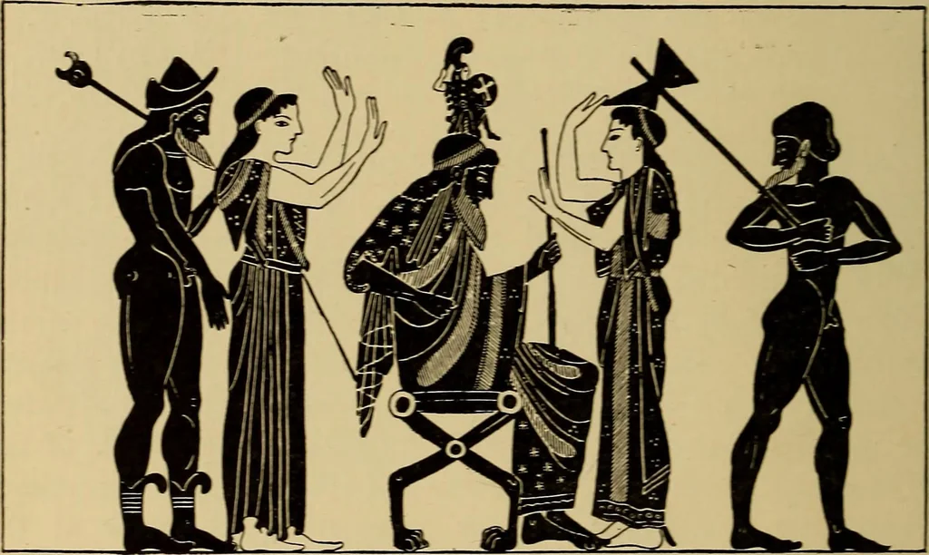 An illustration from History of ancient pottery, Greek, Etruscan, and Roman, 1905, leaf 38