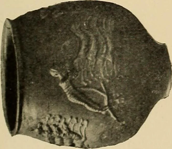 An illustration from History of ancient pottery, Greek, Etruscan, and Roman, 1905, leaf 605