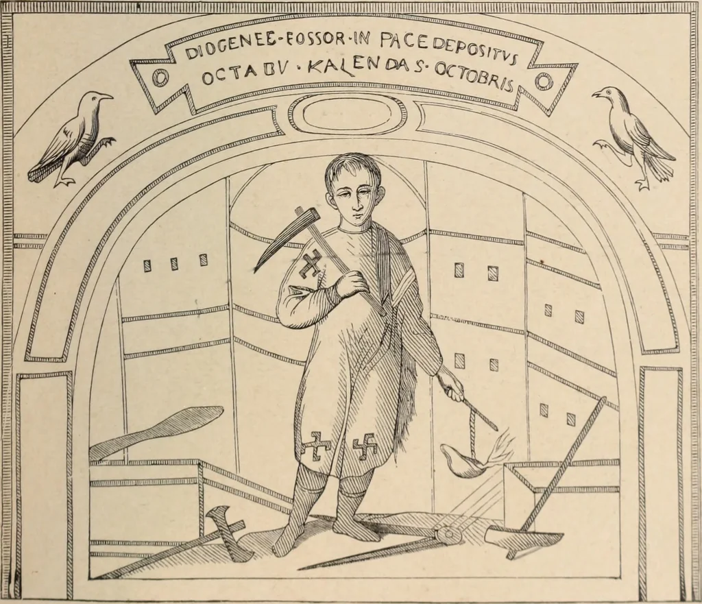 An illustration from History of ancient, early Christian, and mediaeval painting, 1906, leaf 188