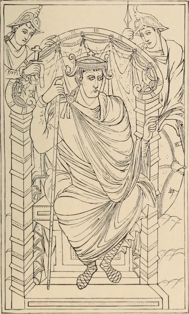 An illustration from History of ancient, early Christian, and mediaeval painting, 1906, leaf 242
