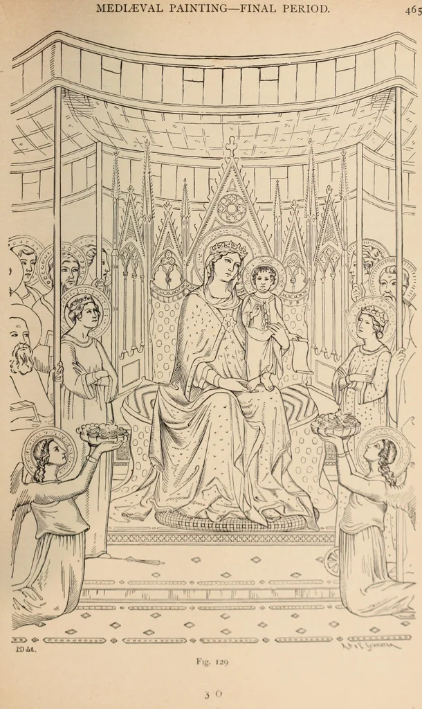 An illustration from History of ancient, early Christian, and mediaeval painting, 1906, leaf 492