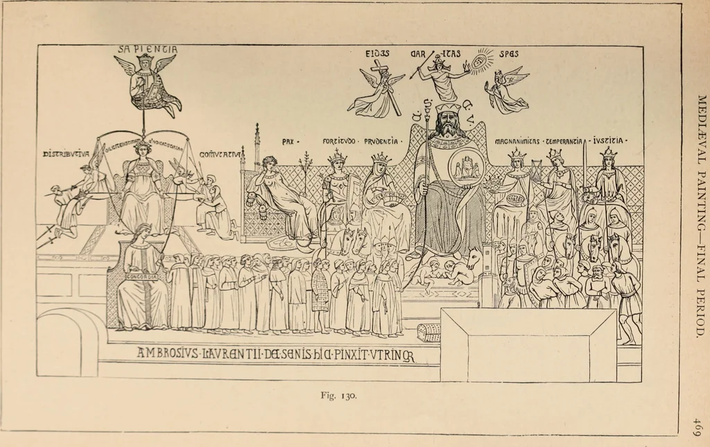 An illustration from History of ancient, early Christian, and mediaeval painting, 1906, leaf 496