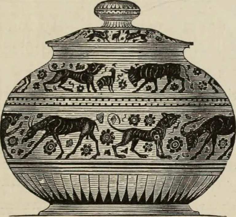 An illustration from History of ancient, early Christian, and mediaeval painting, 1880, leaf 104