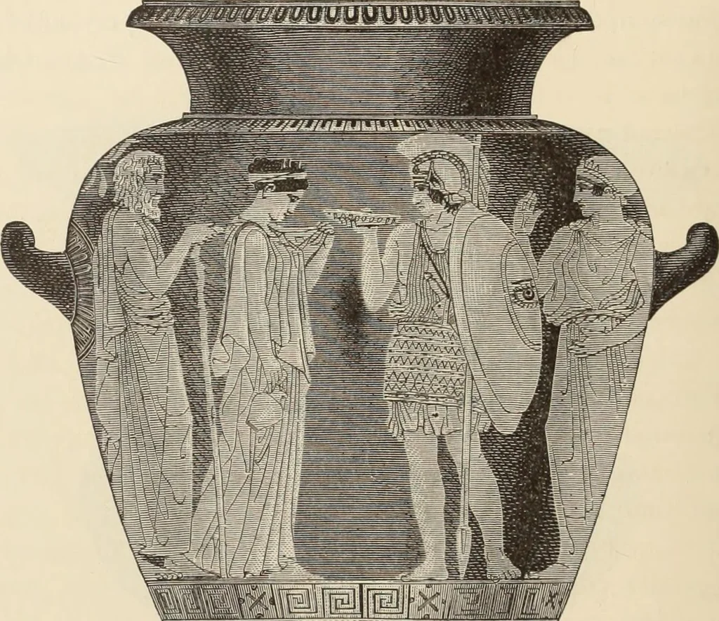 An illustration from History of ancient, early Christian, and mediaeval painting, 1880, leaf 109