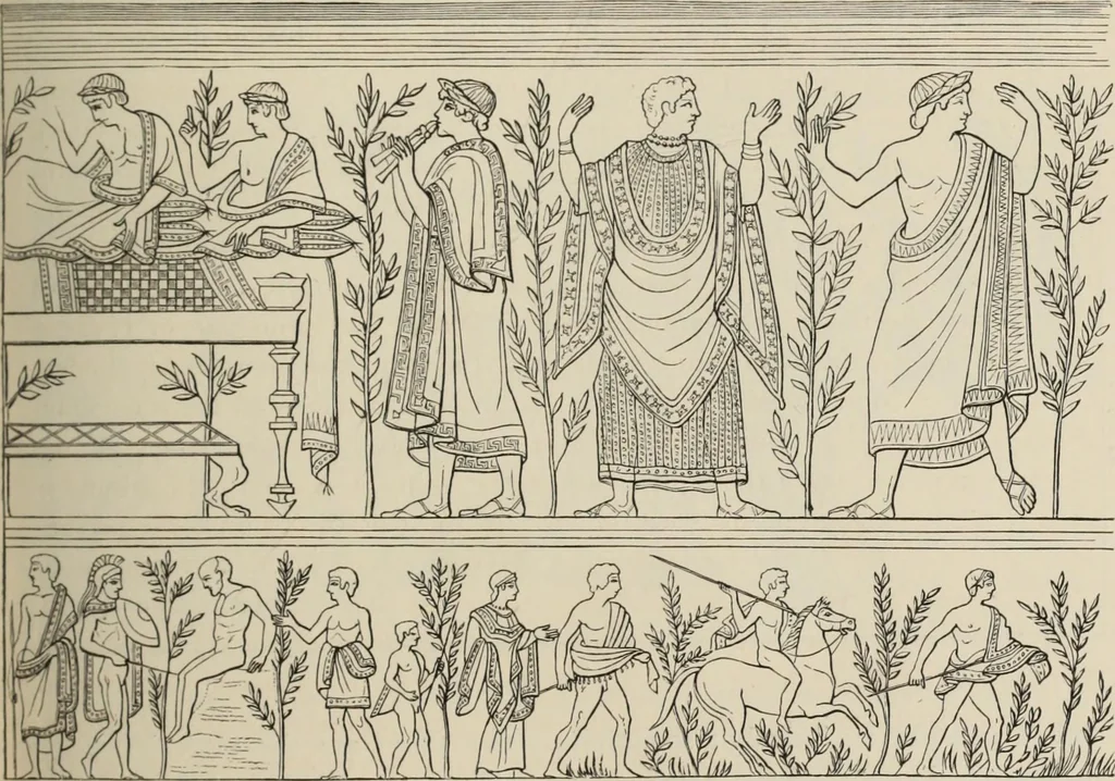 An illustration from History of ancient, early Christian, and mediaeval painting, 1880, leaf 138