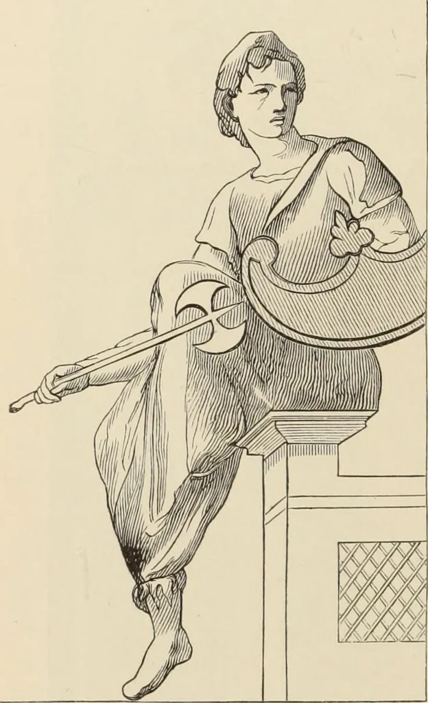 An illustration from History of ancient, early Christian, and mediaeval painting, 1880, leaf 155