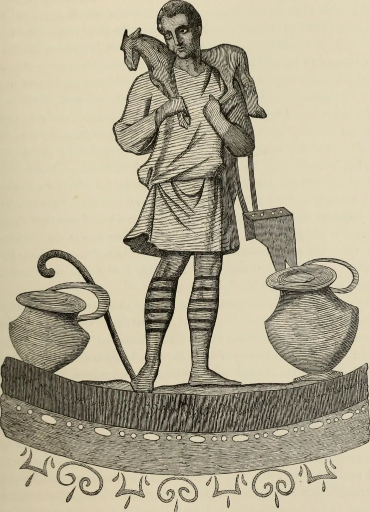 An illustration from History of ancient, early Christian, and mediaeval painting, 1880, leaf 186