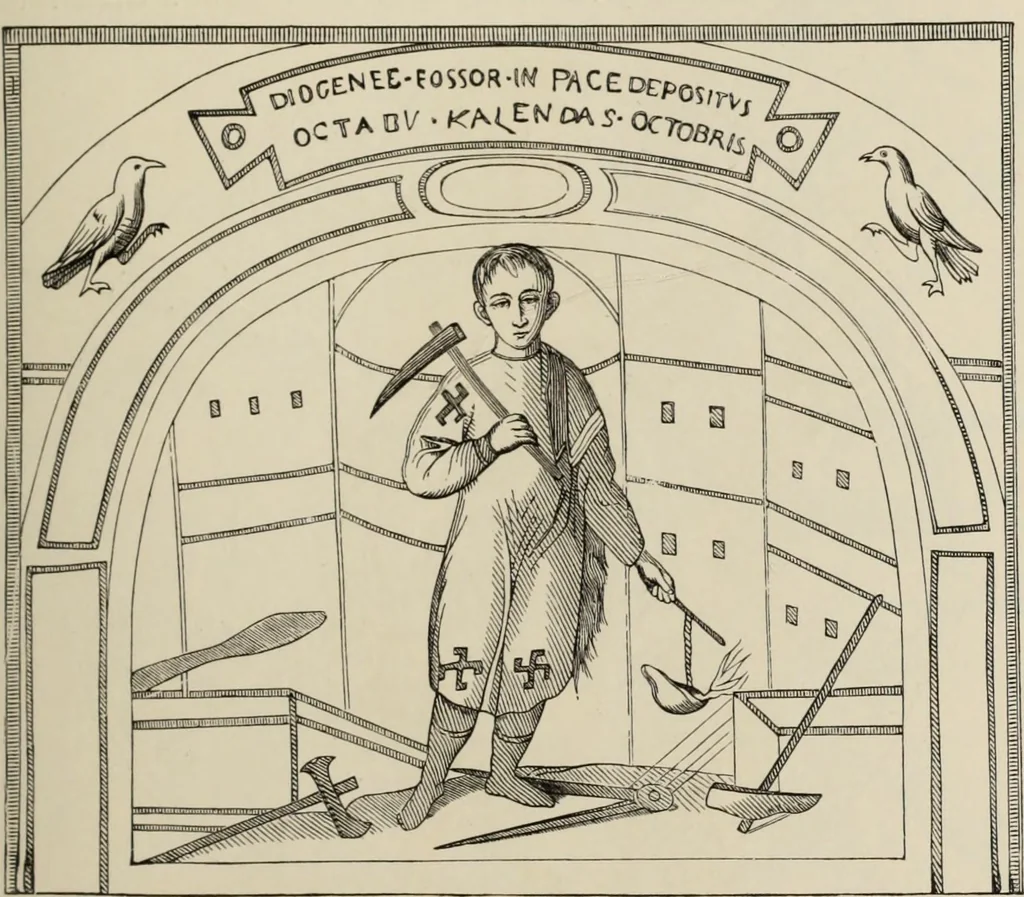 An illustration from History of ancient, early Christian, and mediaeval painting, 1880, leaf 190