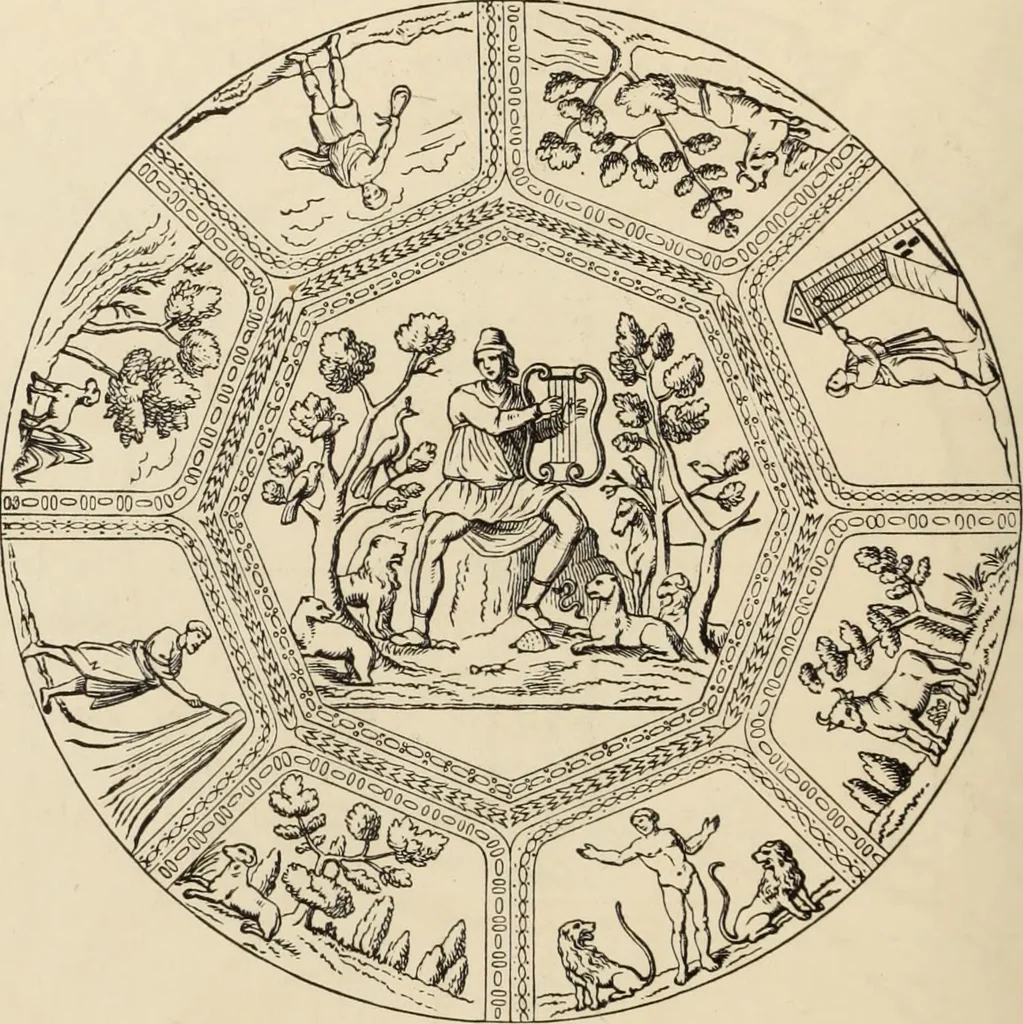 An illustration from History of ancient, early Christian, and mediaeval painting, 1880, leaf 191