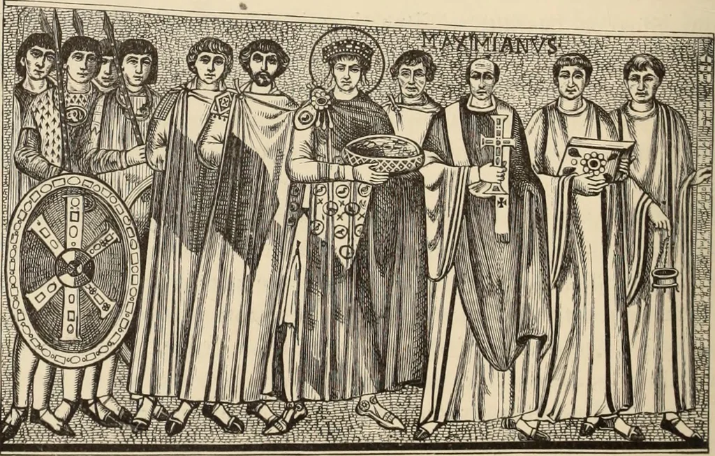 An illustration from History of ancient, early Christian, and mediaeval painting, 1880, leaf 209