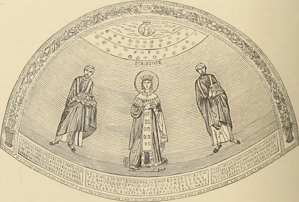 An illustration from History of ancient, early Christian, and mediaeval painting, 1880, leaf 217