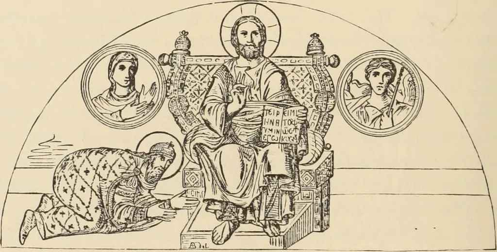 An illustration from History of ancient, early Christian, and mediaeval painting, 1880, leaf 265