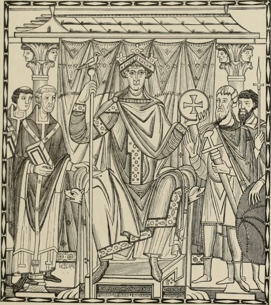 An illustration from History of ancient, early Christian, and mediaeval painting, 1880, leaf 294