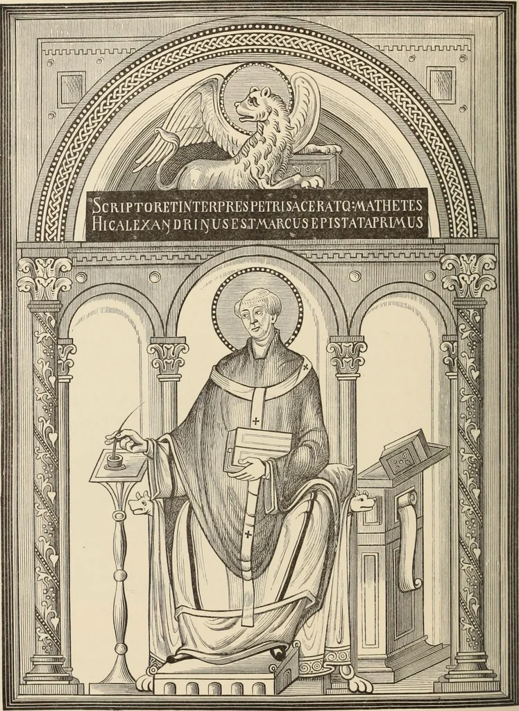 An illustration from History of ancient, early Christian, and mediaeval painting, 1880, leaf 295