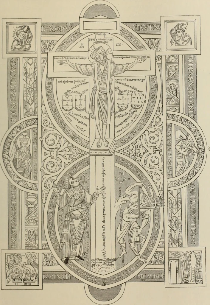 An illustration from History of ancient, early Christian, and mediaeval painting, 1880, leaf 304