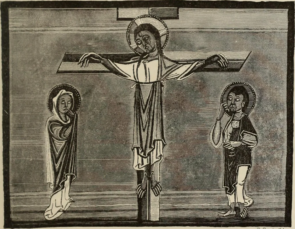 An illustration from History of ancient, early Christian, and mediaeval painting, 1880, leaf 306