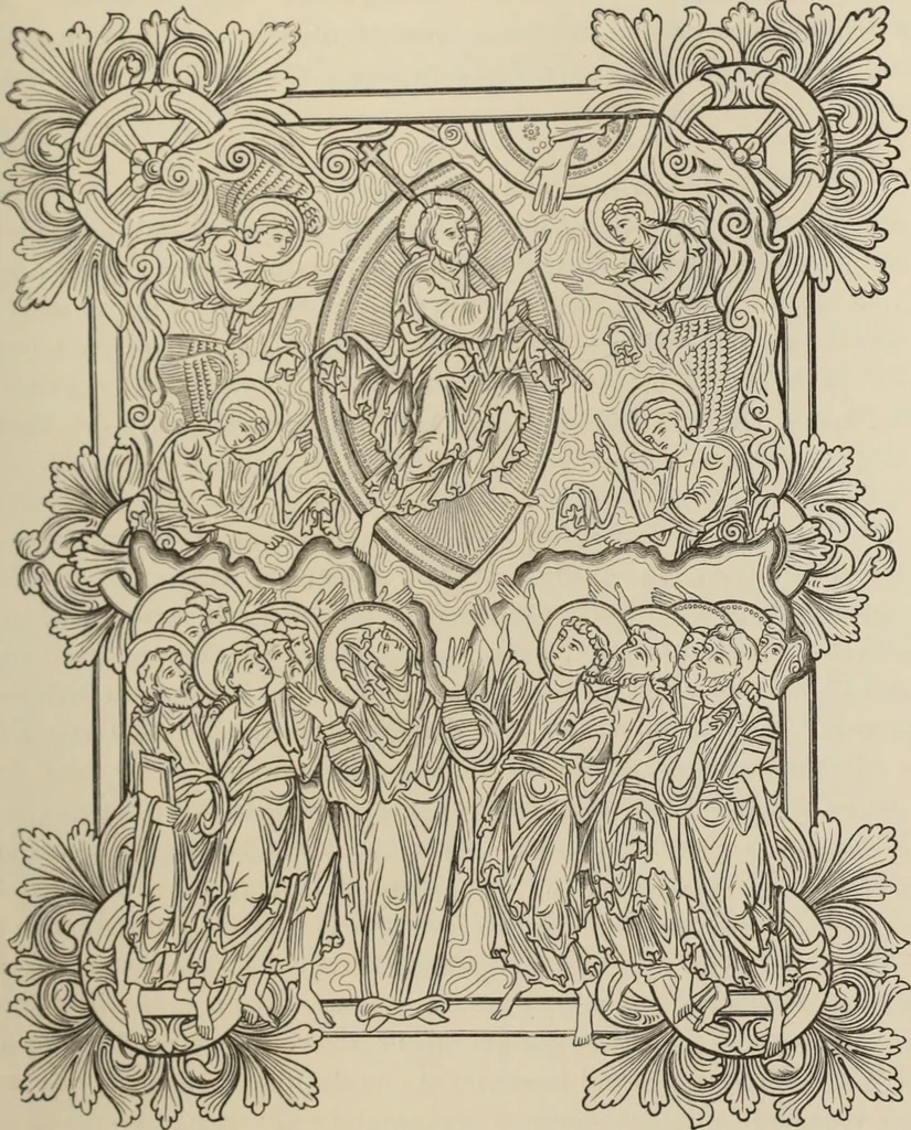 An illustration from History of ancient, early Christian, and mediaeval painting, 1880, leaf 312