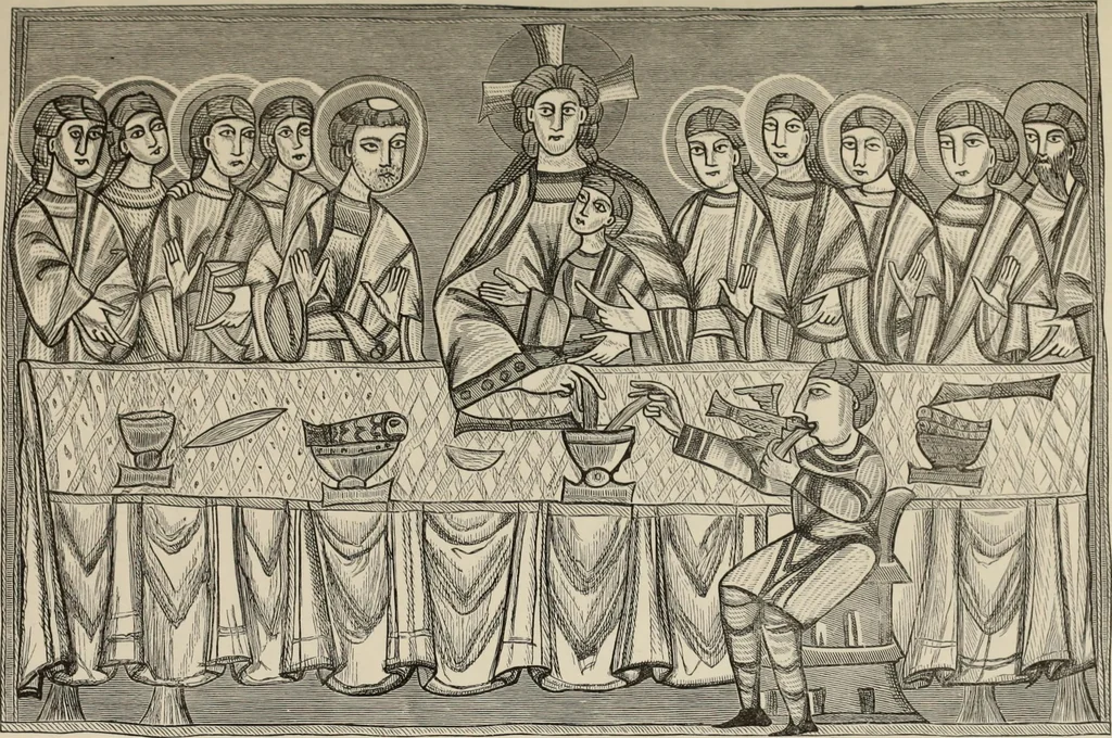 An illustration from History of ancient, early Christian, and mediaeval painting, 1880, leaf 316