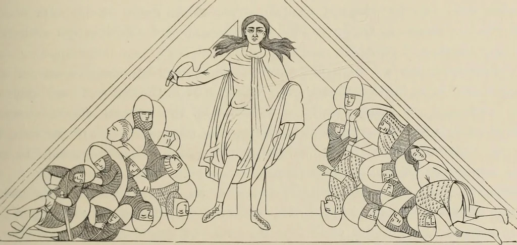 An illustration from History of ancient, early Christian, and mediaeval painting, 1880, leaf 338