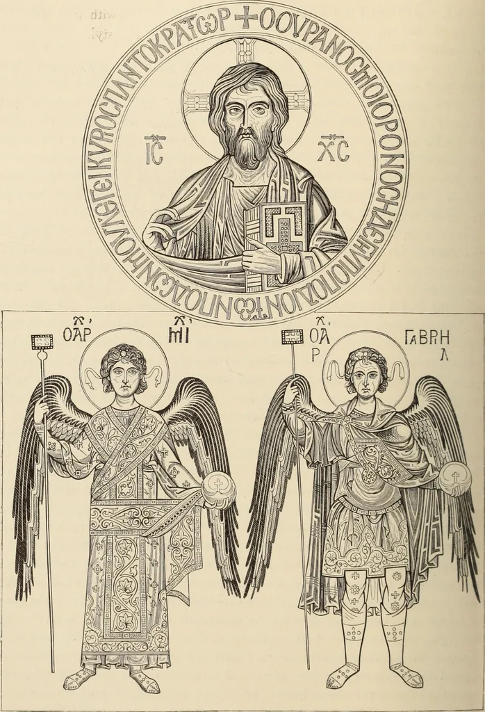 An illustration from History of ancient, early Christian, and mediaeval painting, 1880, leaf 373