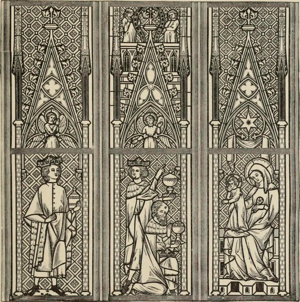 An illustration from History of ancient, early Christian, and mediaeval painting, 1880, leaf 424