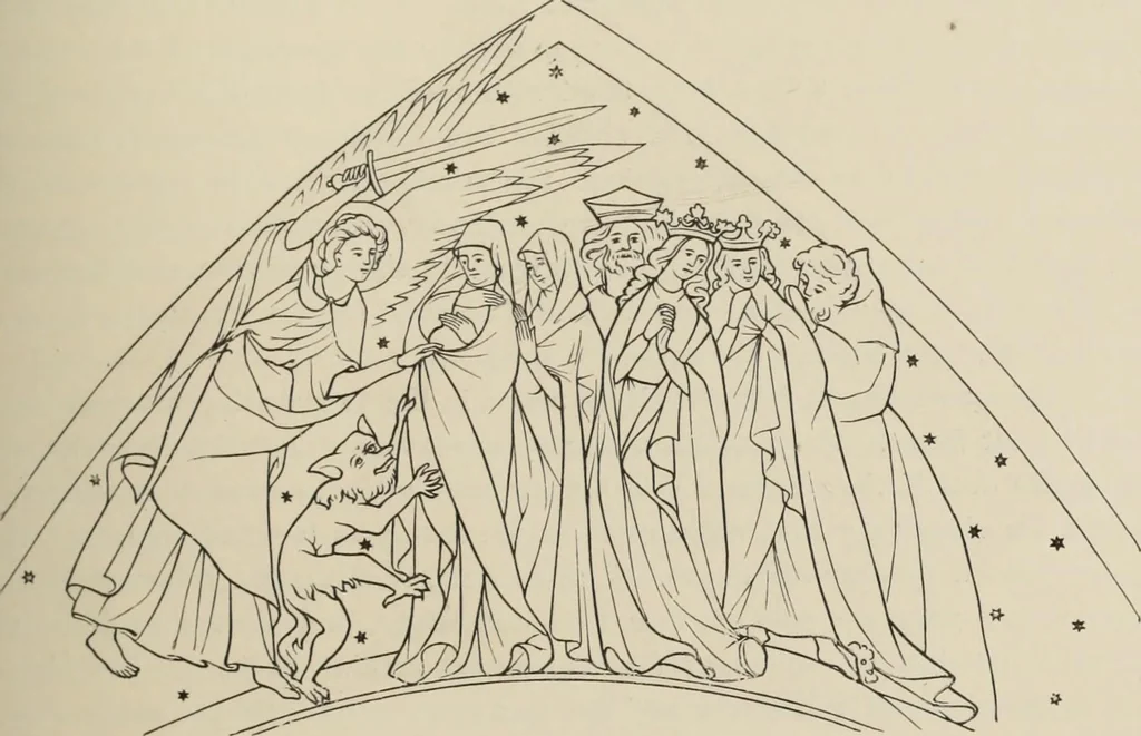 An illustration from History of ancient, early Christian, and mediaeval painting, 1880, leaf 432