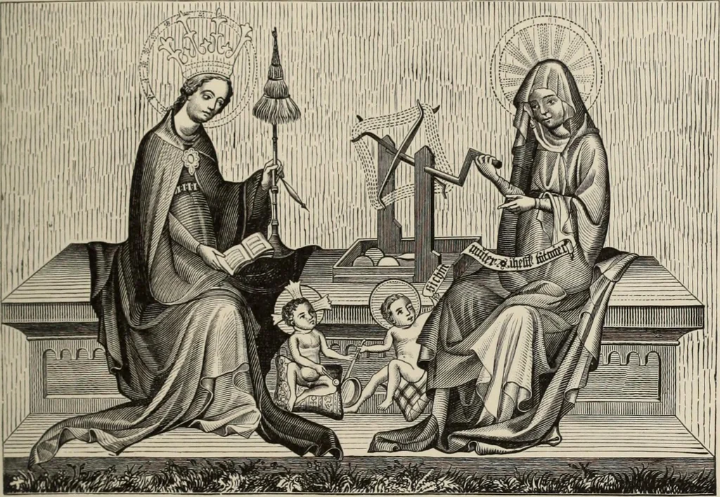 An illustration from History of ancient, early Christian, and mediaeval painting, 1880, leaf 450