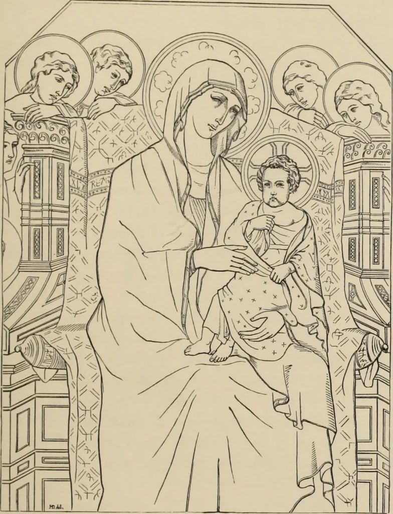 An illustration from History of ancient, early Christian, and mediaeval painting, 1880, leaf 462