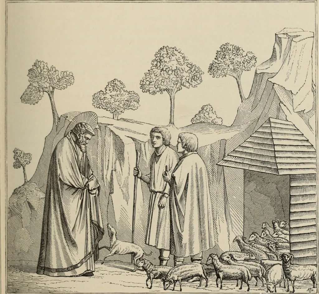 An illustration from History of ancient, early Christian, and mediaeval painting, 1880, leaf 470