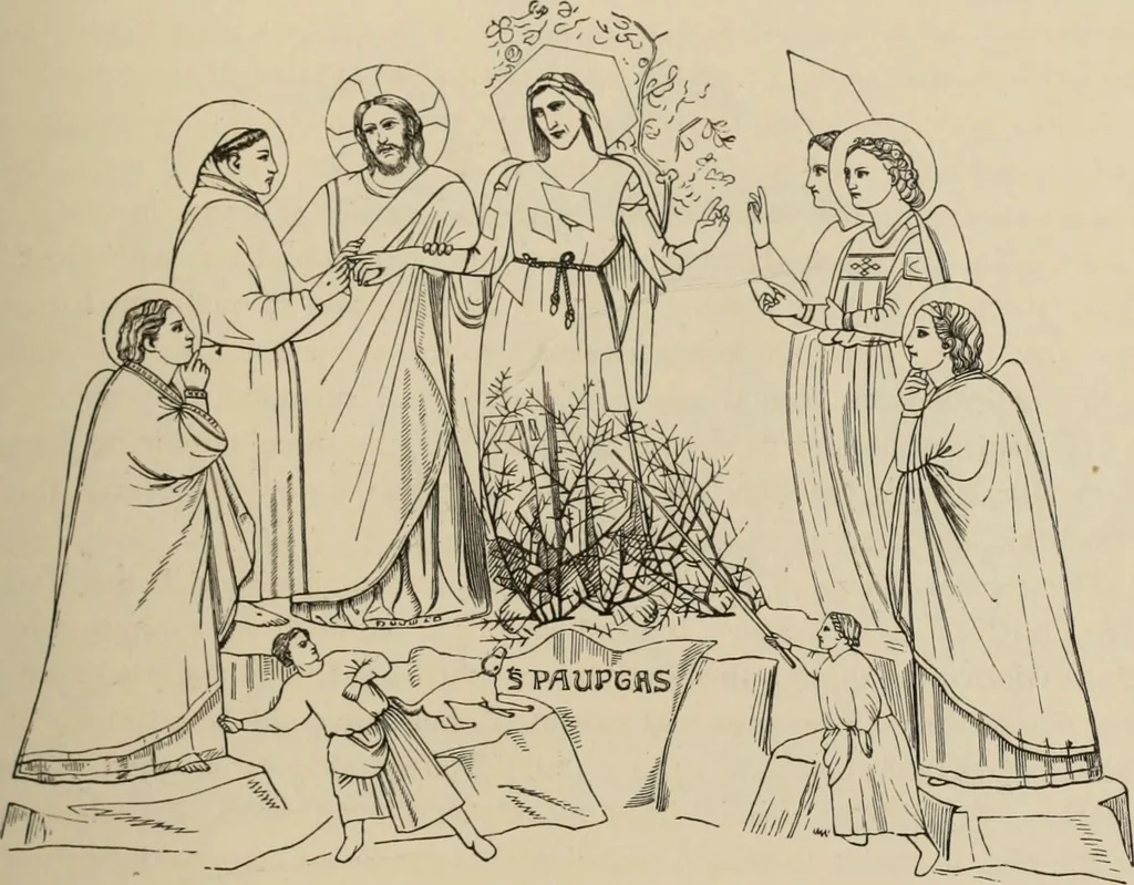 An illustration from History of ancient, early Christian, and mediaeval painting, 1880, leaf 476