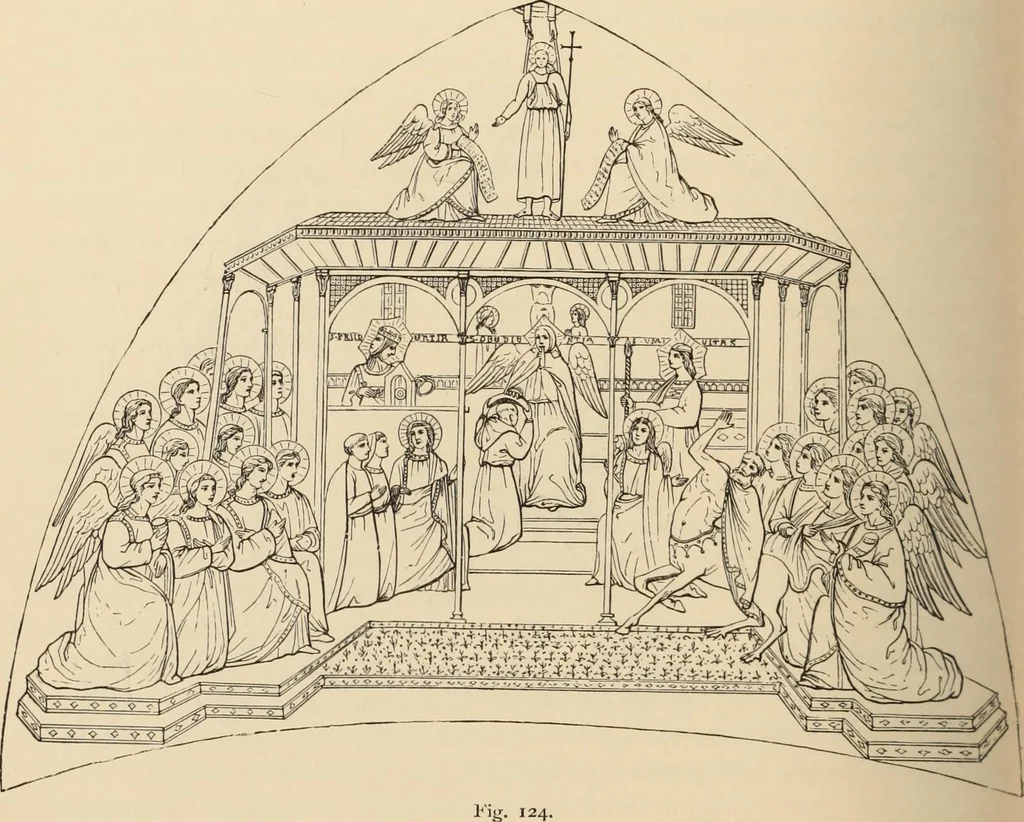 An illustration from History of ancient, early Christian, and mediaeval painting, 1880, leaf 477