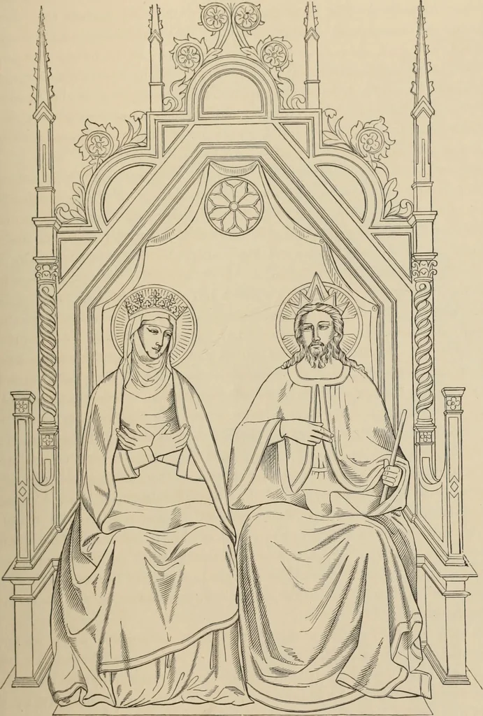 An illustration from History of ancient, early Christian, and mediaeval painting, 1880, leaf 488