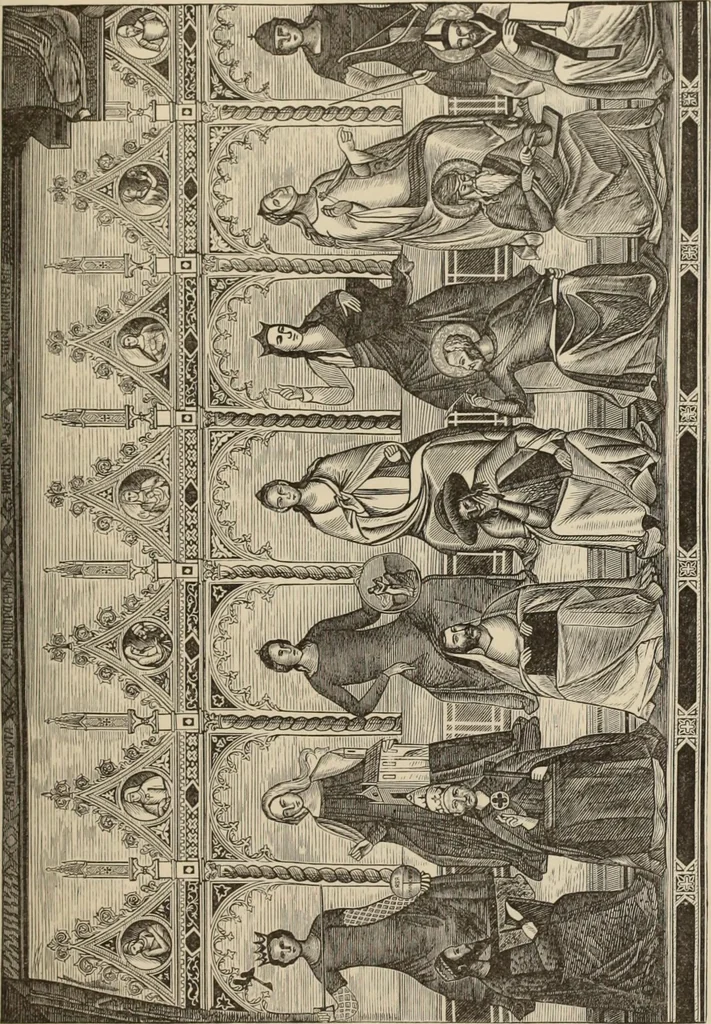 An illustration from History of ancient, early Christian, and mediaeval painting, 1880, leaf 492