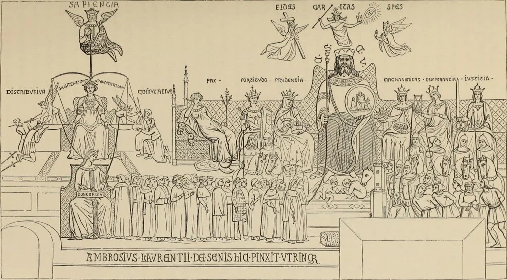An illustration from History of ancient, early Christian, and mediaeval painting, 1880, leaf 500
