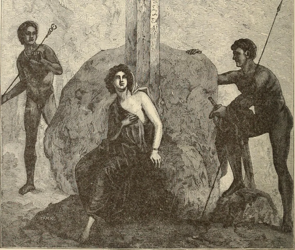 An illustration from History of ancient, early Christian, and mediaeval painting, 1880, leaf 87