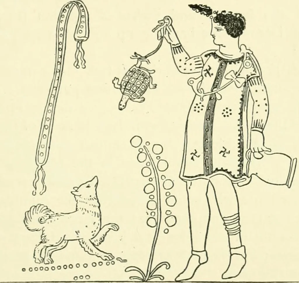 An illustration from History of ancient pottery, Greek, Etruscan, and Roman, 1905, leaf 196