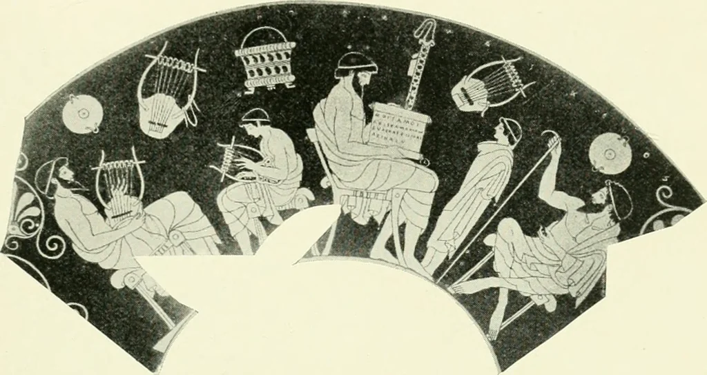 An illustration from History of ancient pottery, Greek, Etruscan, and Roman, 1905, leaf 552