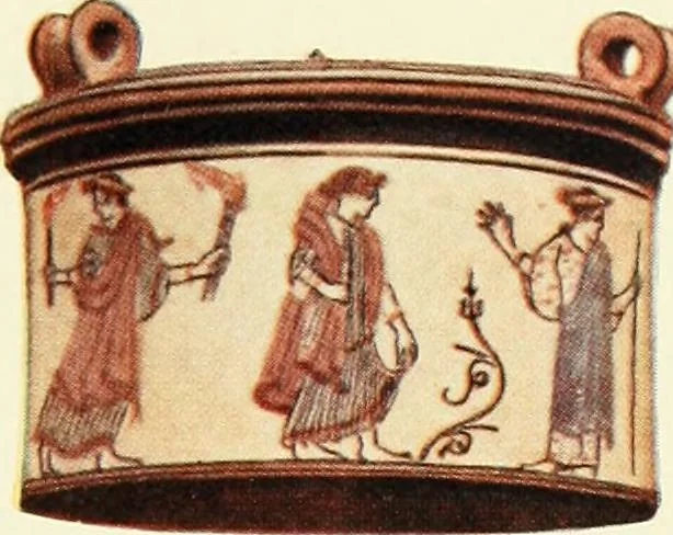 An illustration from History of ancient pottery, Greek, Etruscan, and Roman, 1905, leaf 580